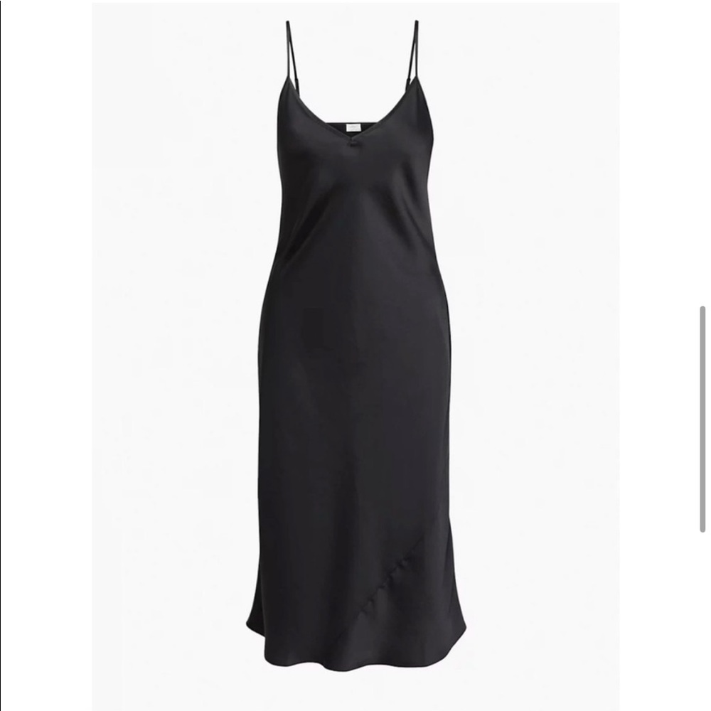 Aritzia Wilfred Only Slip Midi Dress Black XS